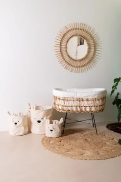 Childhome Paniers De Rangement-Panier De Rangement - 40x40x40 Cm - Teddy - Ecru