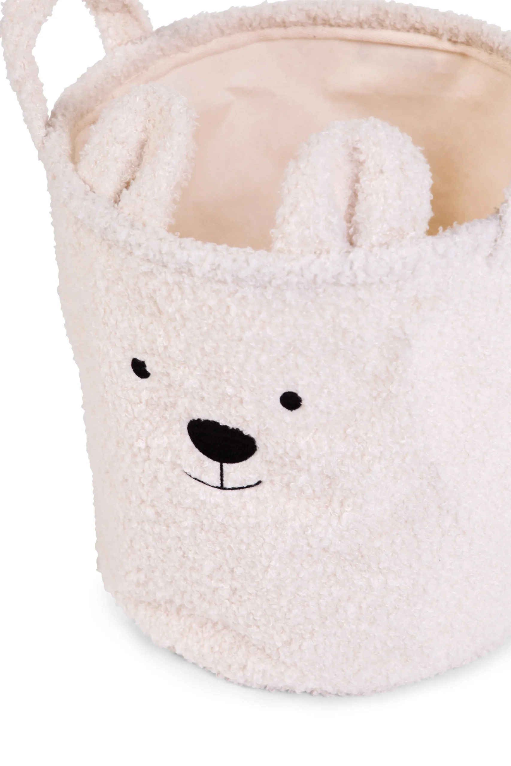 Childhome Paniers De Rangement-Panier De Rangement - 40x40x40 Cm - Teddy - Ecru