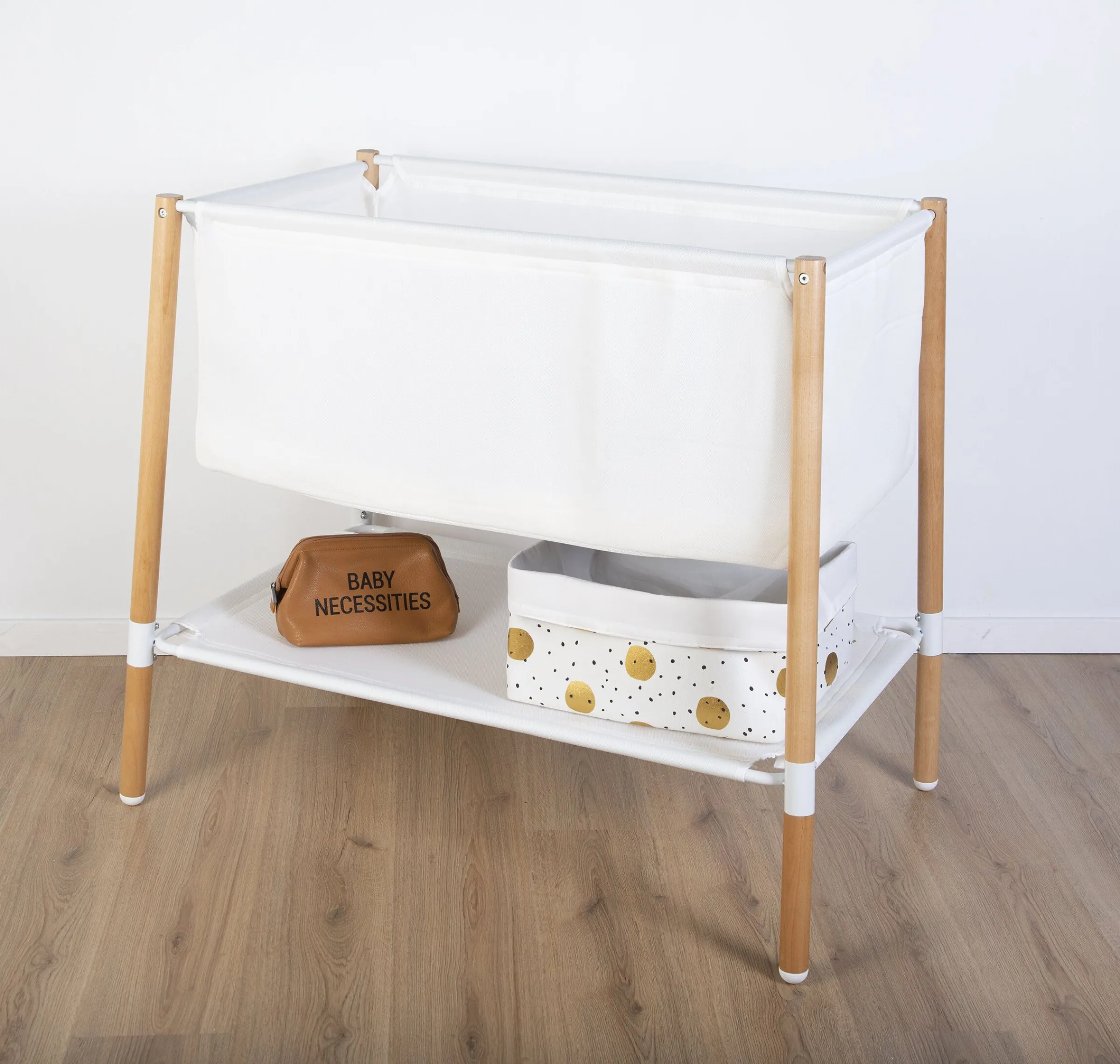 Childhome Paniers De Rangement-Panier De Rangement - 40x30x20 Cm - Toile - Gold Dots