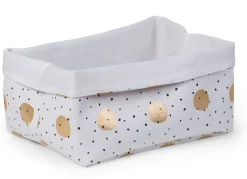 Childhome Paniers De Rangement-Panier De Rangement - 40x30x20 Cm - Toile - Gold Dots