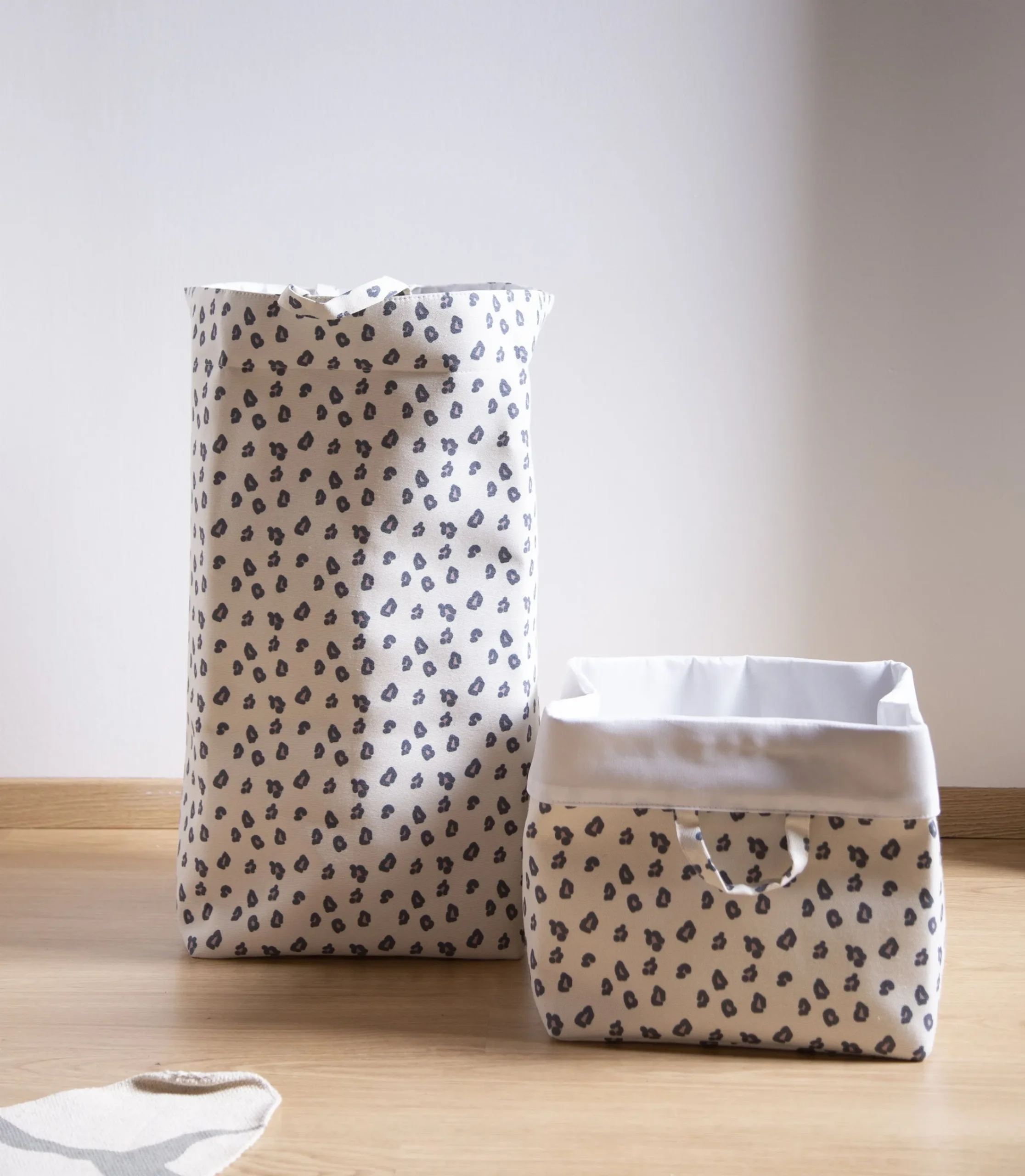 Childhome Paniers De Rangement-Panier De Rangement - 32x32x60 Cm - Toile - Leopard
