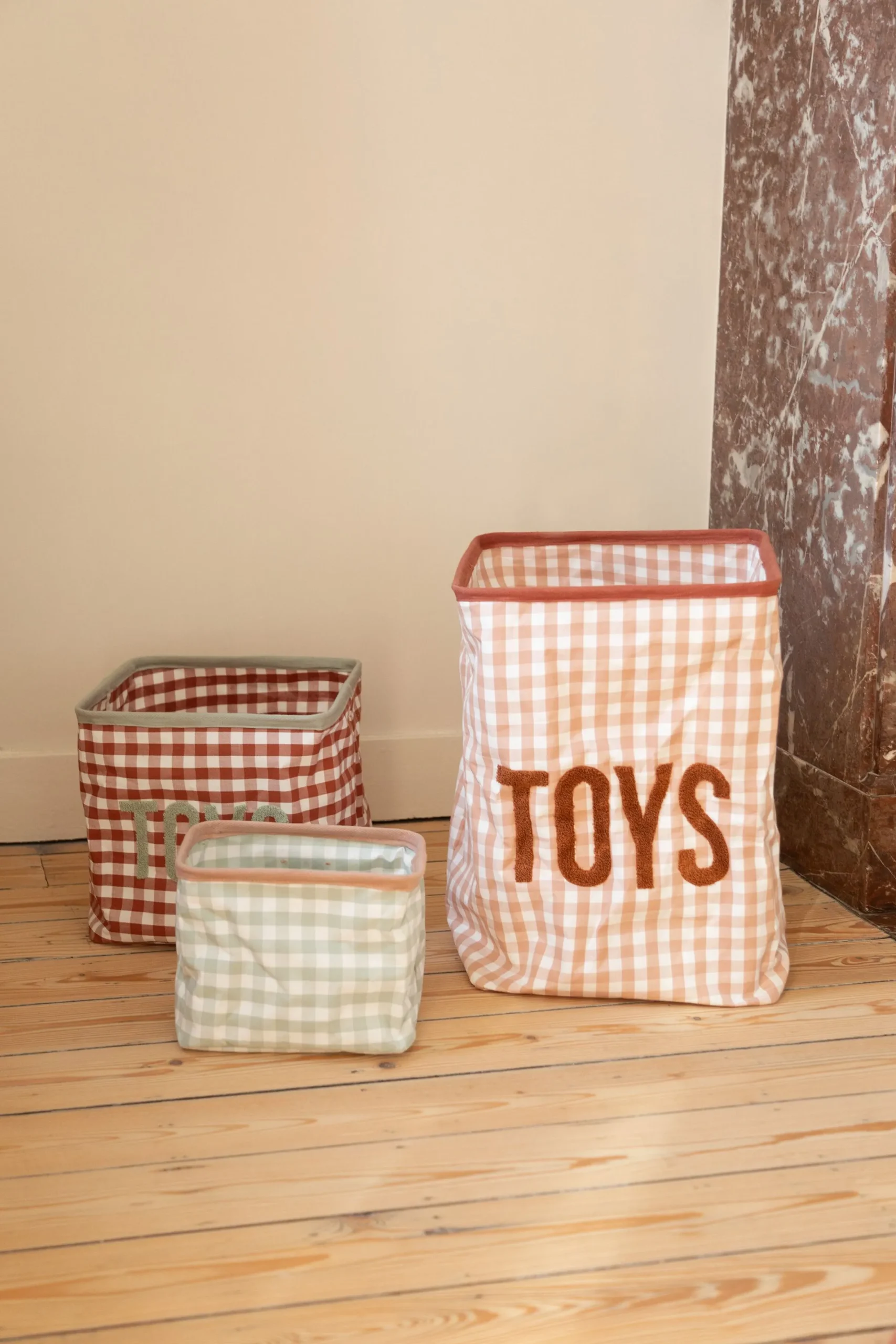 Childhome Paniers De Rangement-Panier De Rangement - 25x20x20 Cm - Vichy