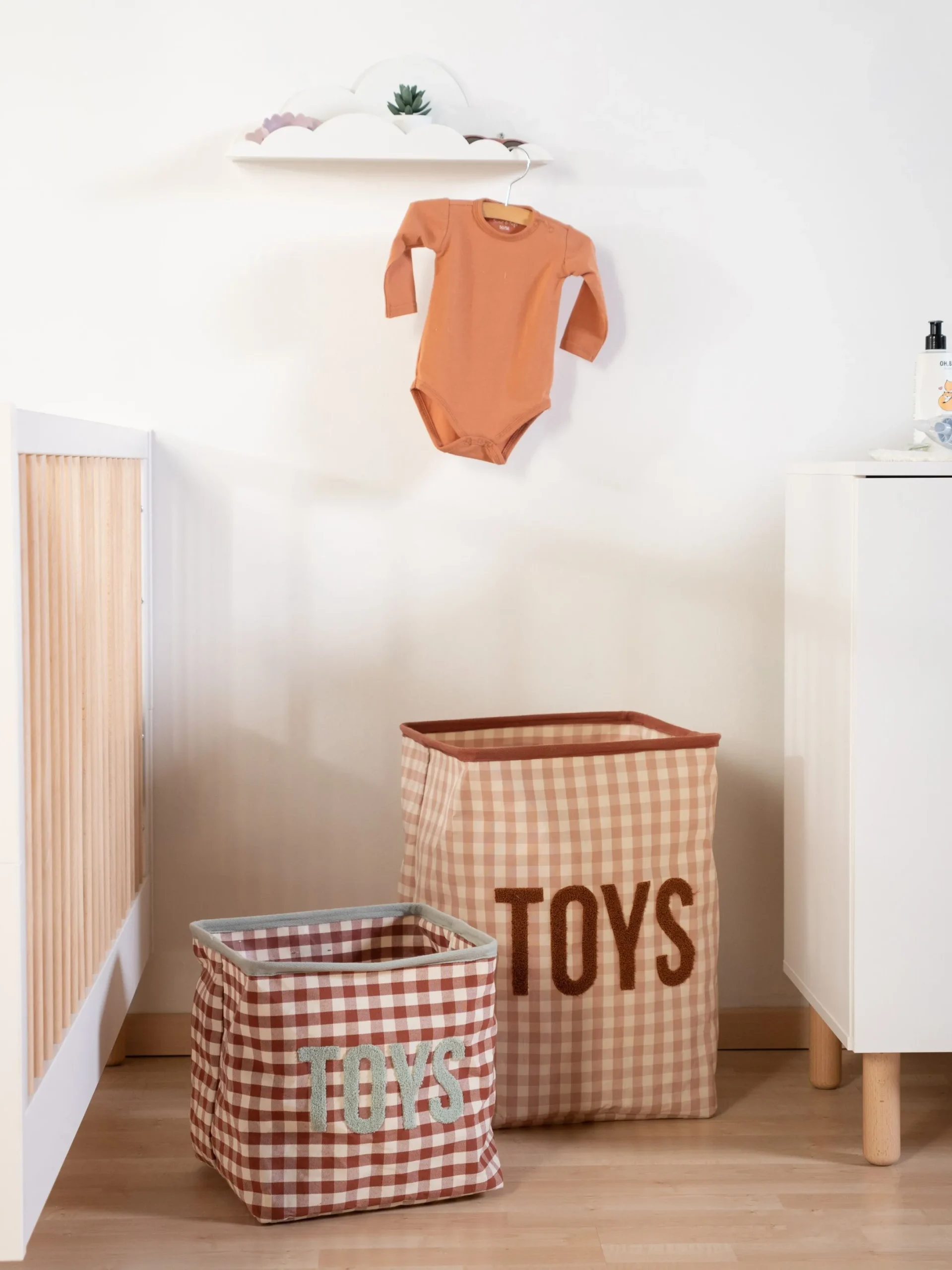 Childhome Paniers De Rangement-Panier De Rangement - 30X35X30 Cm - Vichy
