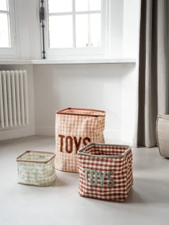 Childhome Paniers De Rangement-Panier De Rangement - 30X35X30 Cm - Vichy