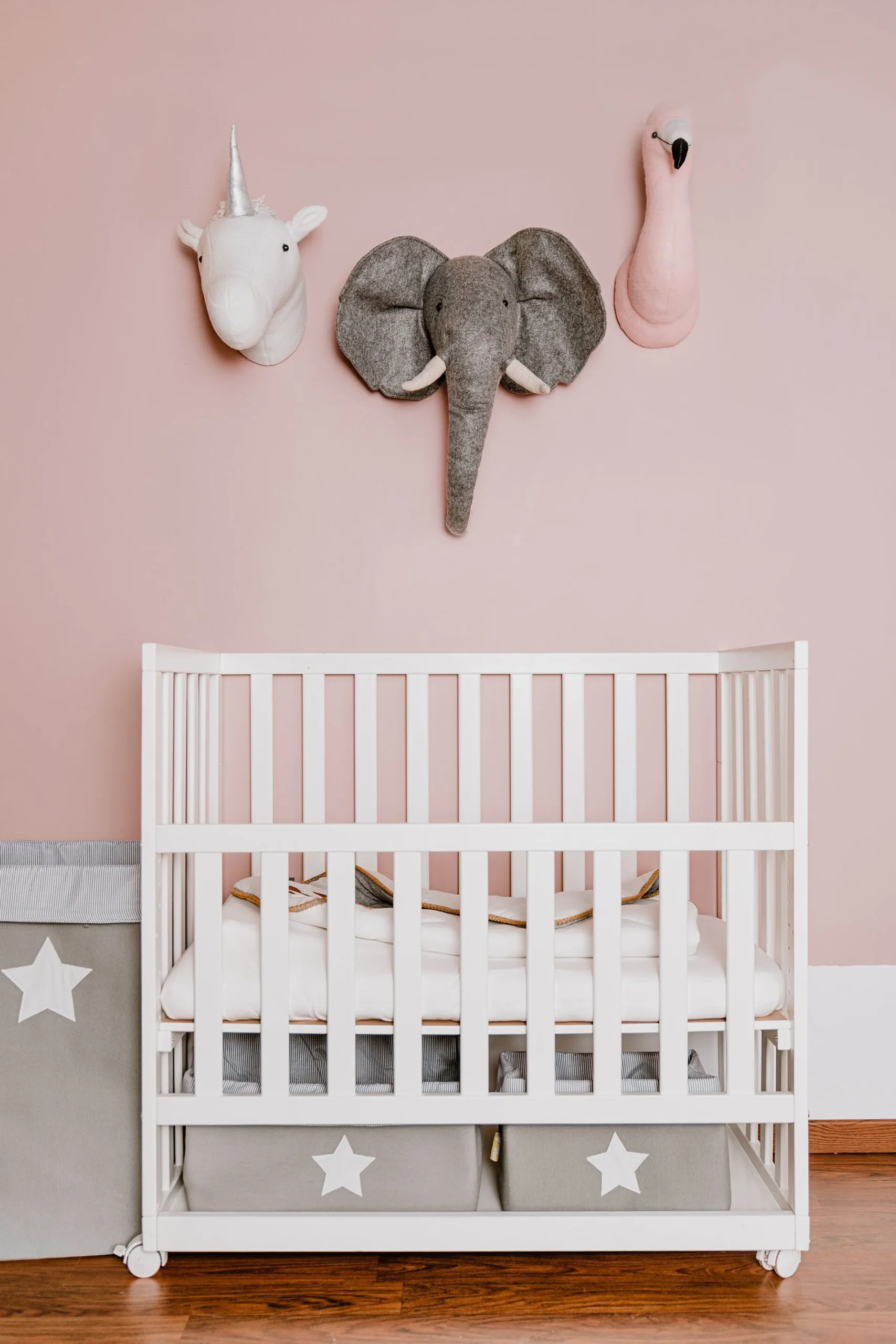 Childhome Paniers De Rangement-Panier De Rangement - 40x30x20 Cm - Toile - Gris Rayures