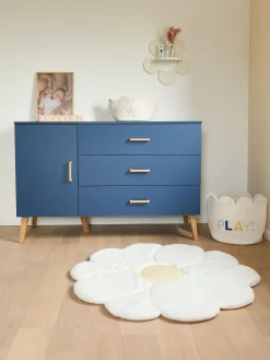 Childhome Paniers De Rangement-Panier fleur - 30x20x15CM - Corde De Coton - Ecru