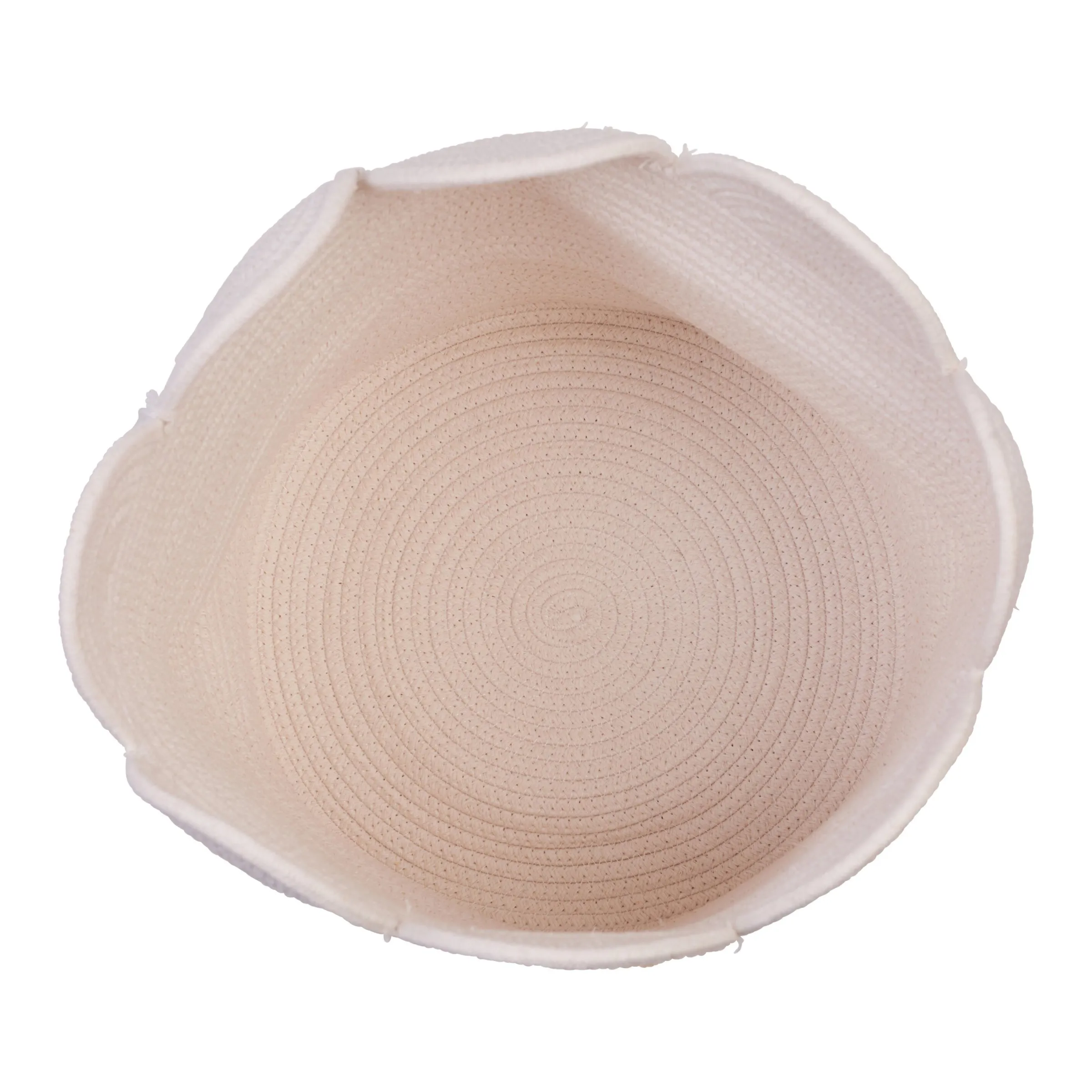 Childhome Paniers De Rangement-Panier fleur - 35x35x35cm- Corde De Coton - Ecru