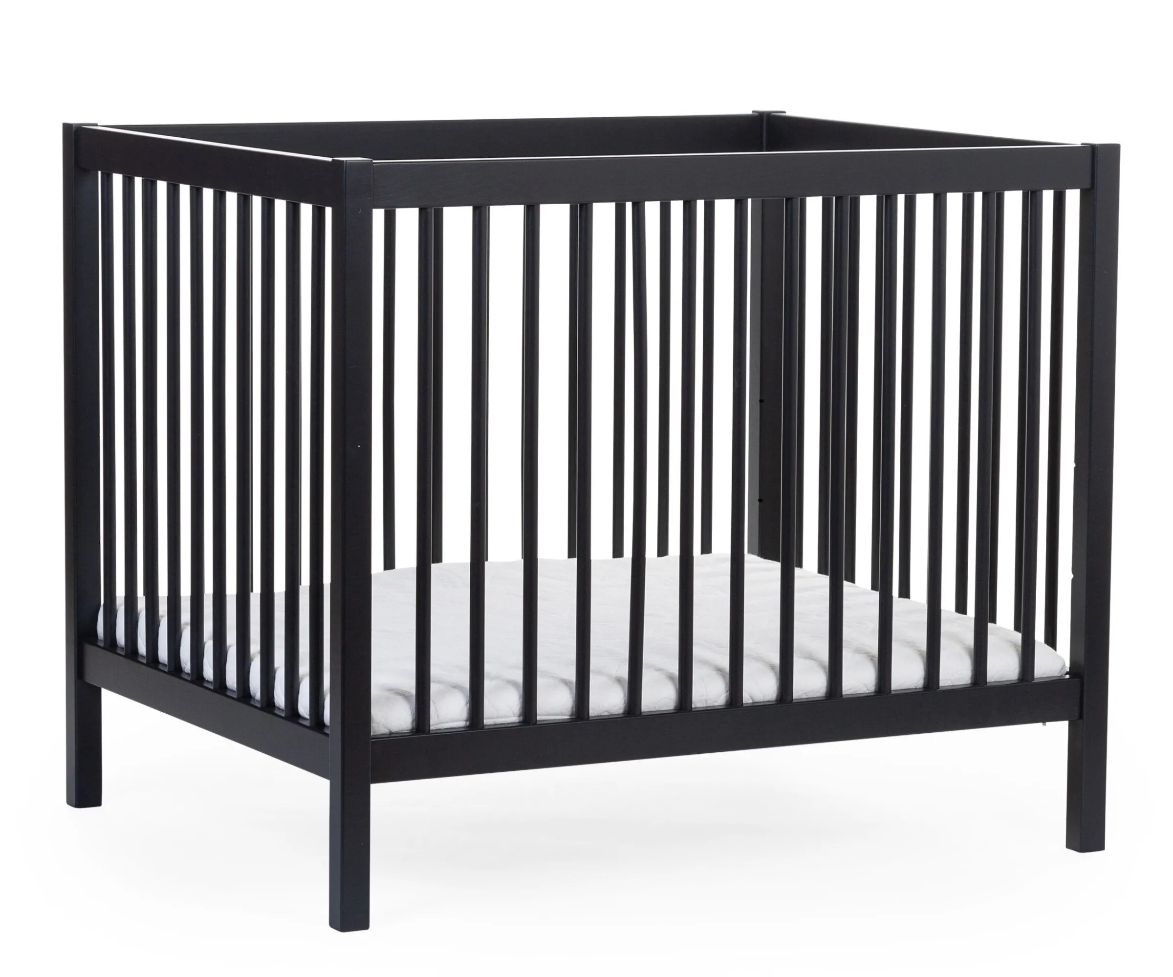 Childhome Parcs-Parc 97 + Roues - 95x75 Cm - Bois - Noir