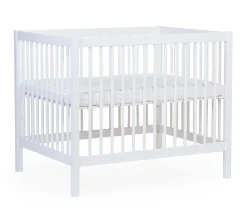 Childhome Parcs-Parc 97 + Roues - 95x75 Cm - Bois - Blanc