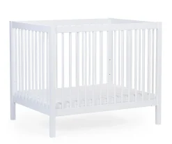Childhome Parcs-Parc 97 + Roues - 95x75 Cm - Bois - Blanc