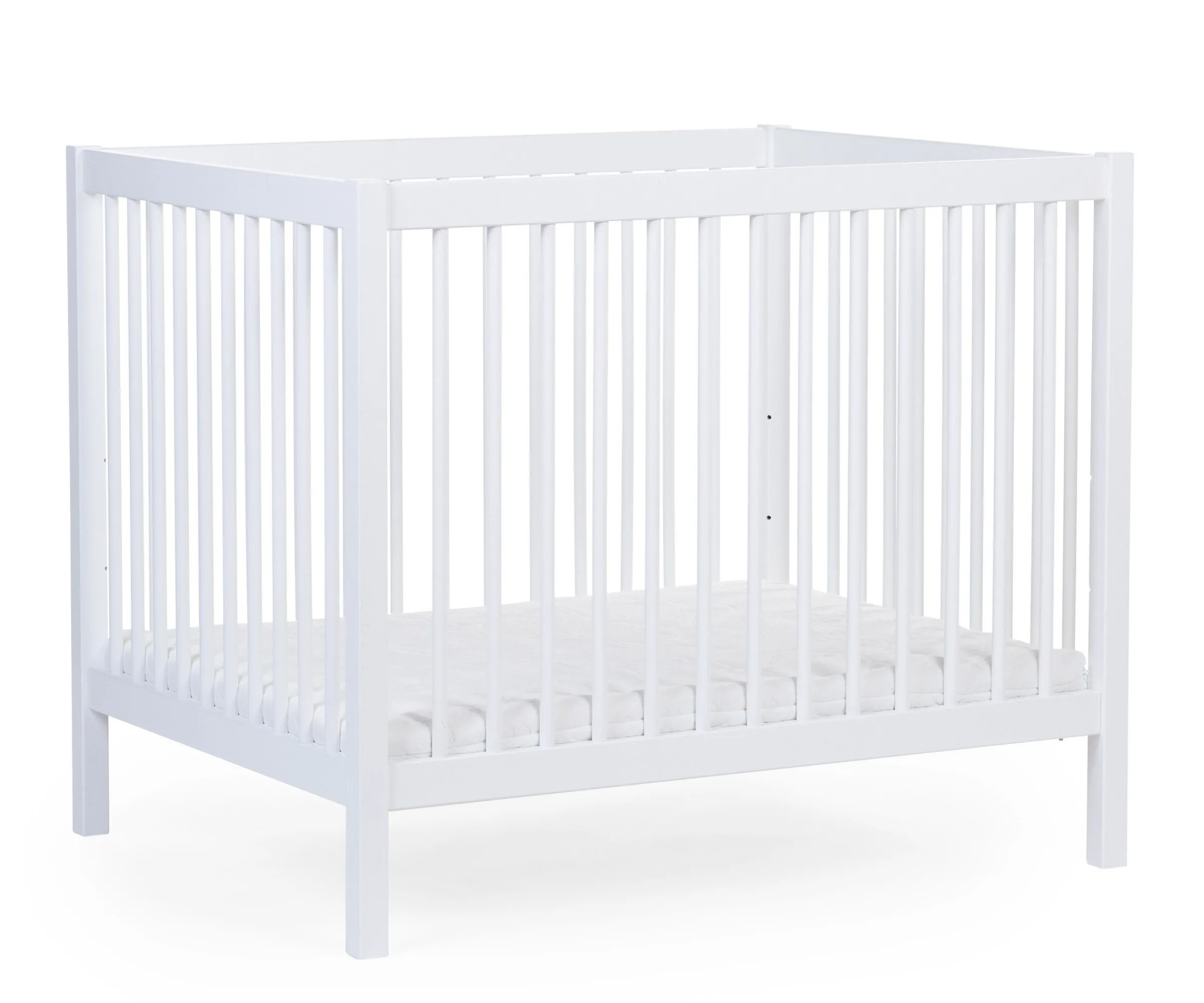 Childhome Parcs-Parc 97 + Roues - 95x75 Cm - Bois - Blanc