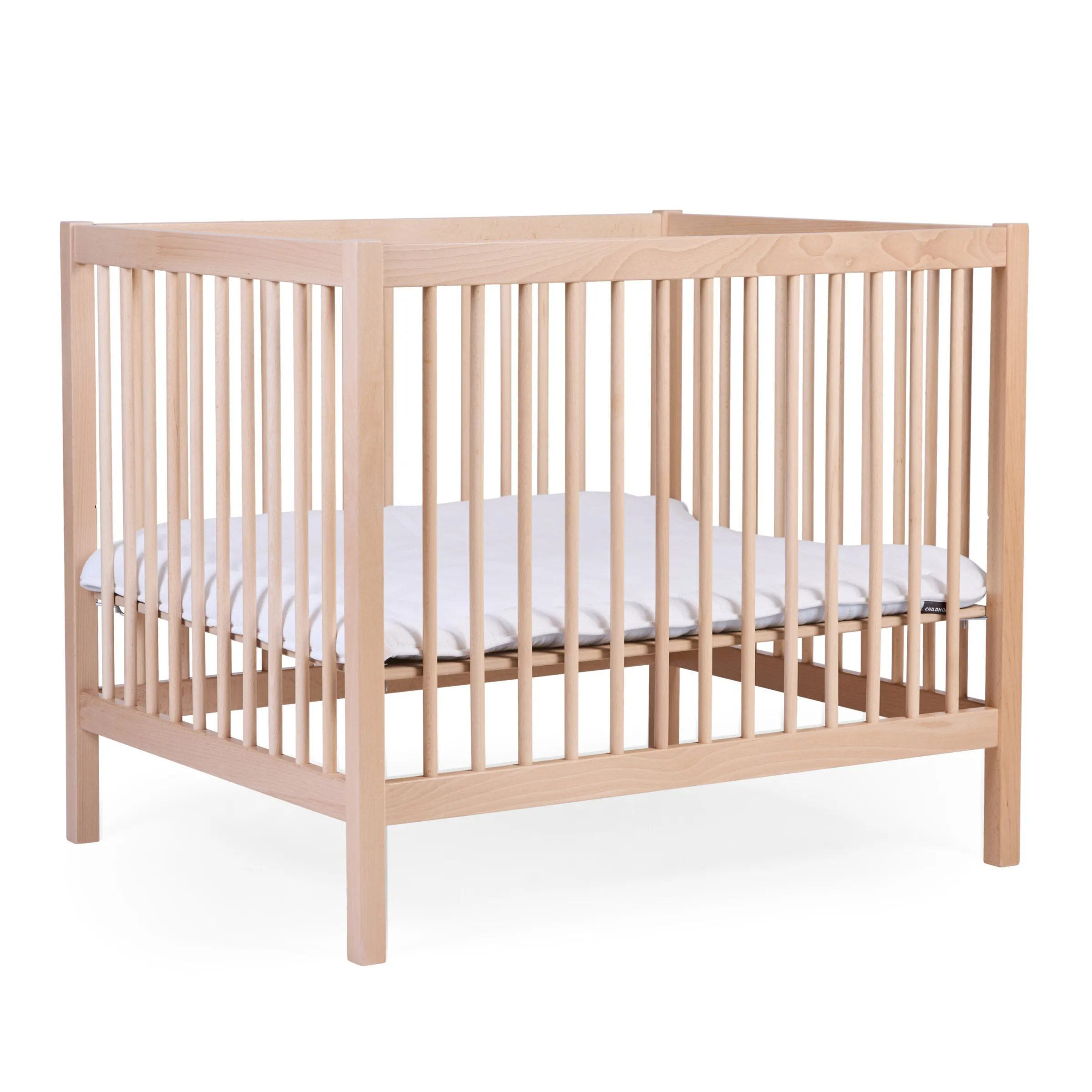 Childhome Parcs-Parc 97 + Roues - 95x75 Cm - Bois - Naturel