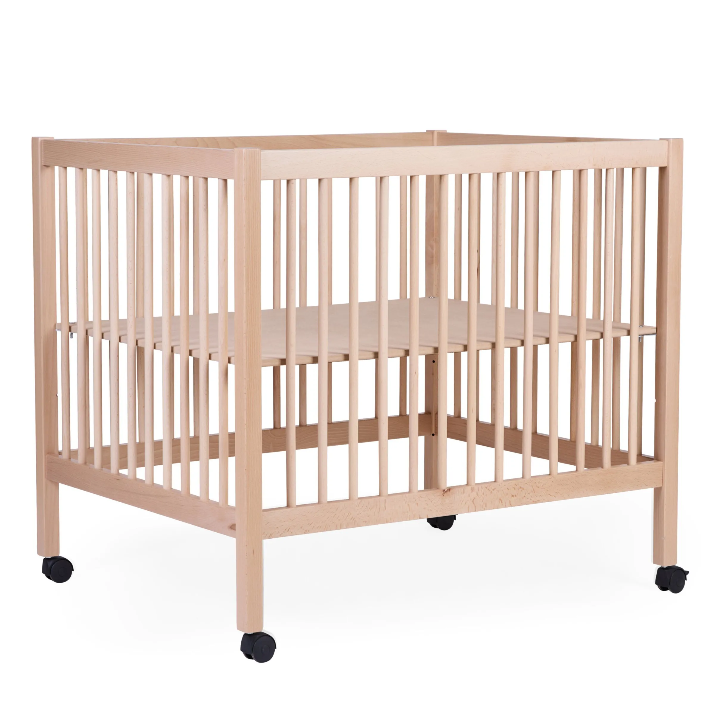 Childhome Parcs-Parc 97 + Roues - 95x75 Cm - Bois - Naturel