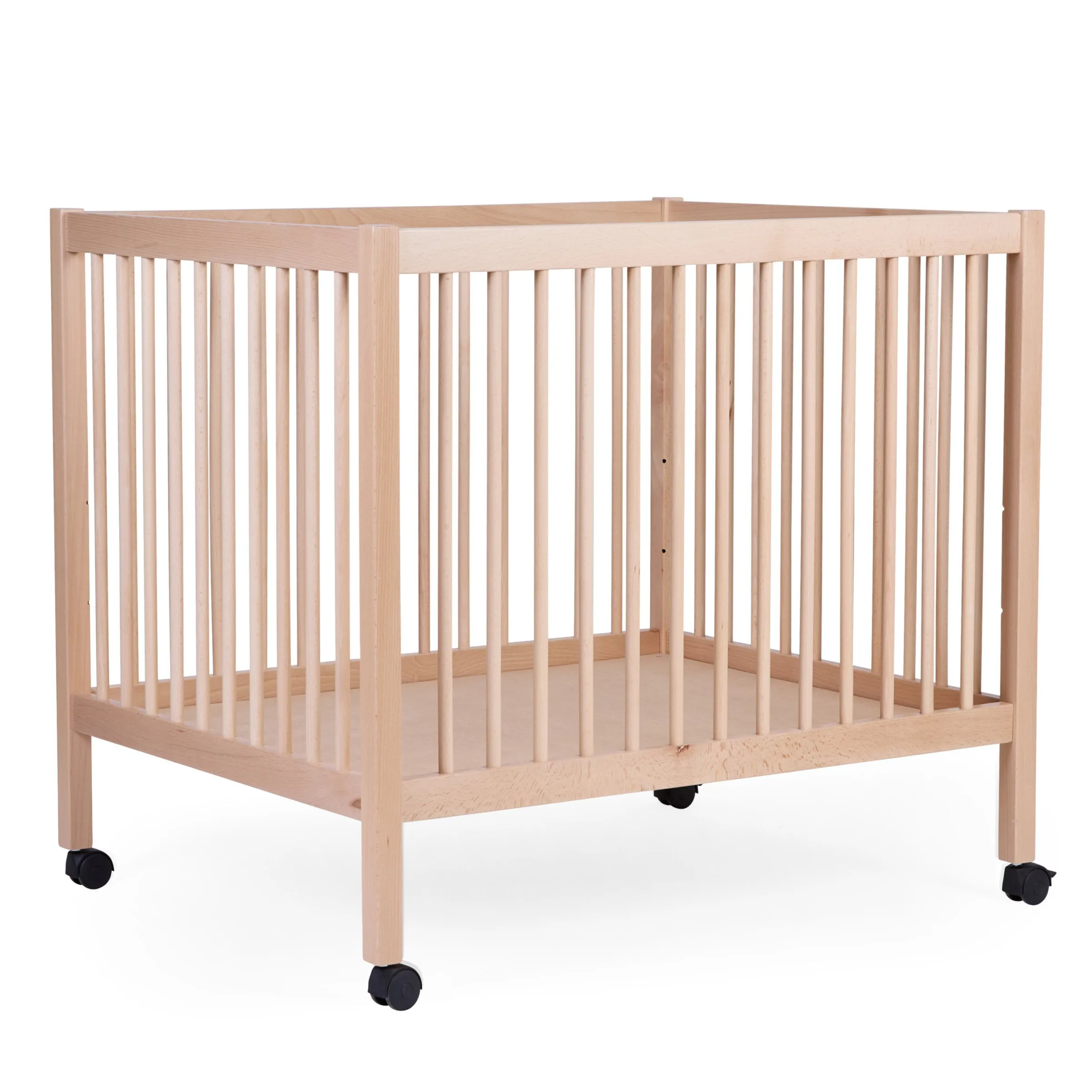 Childhome Parcs-Parc 97 + Roues - 95x75 Cm - Bois - Naturel