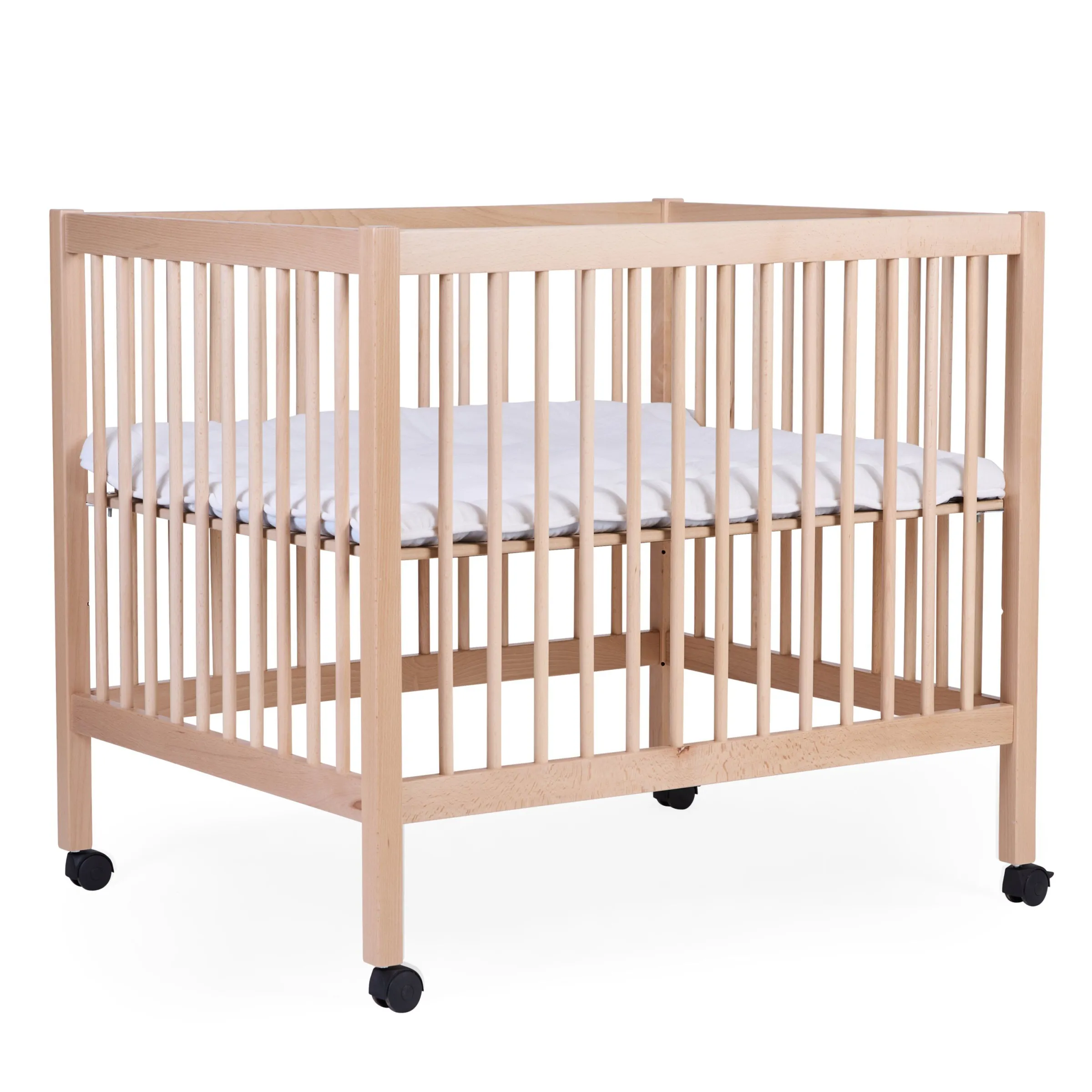 Childhome Parcs-Parc 97 + Roues - 95x75 Cm - Bois - Naturel