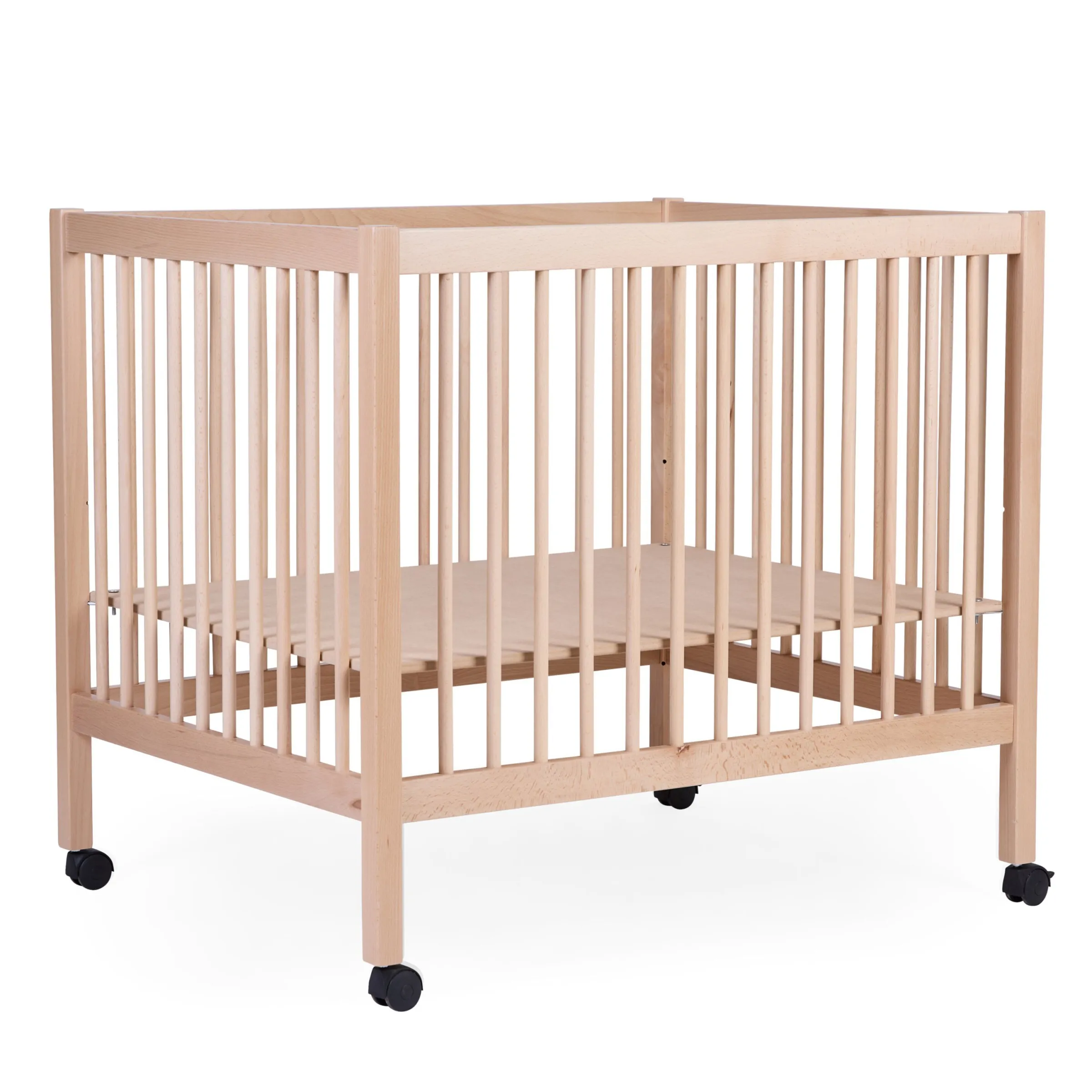 Childhome Parcs-Parc 97 + Roues - 95x75 Cm - Bois - Naturel