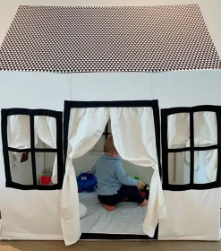 Childhome Tentes De Jeu-Playhouse noir et blanc