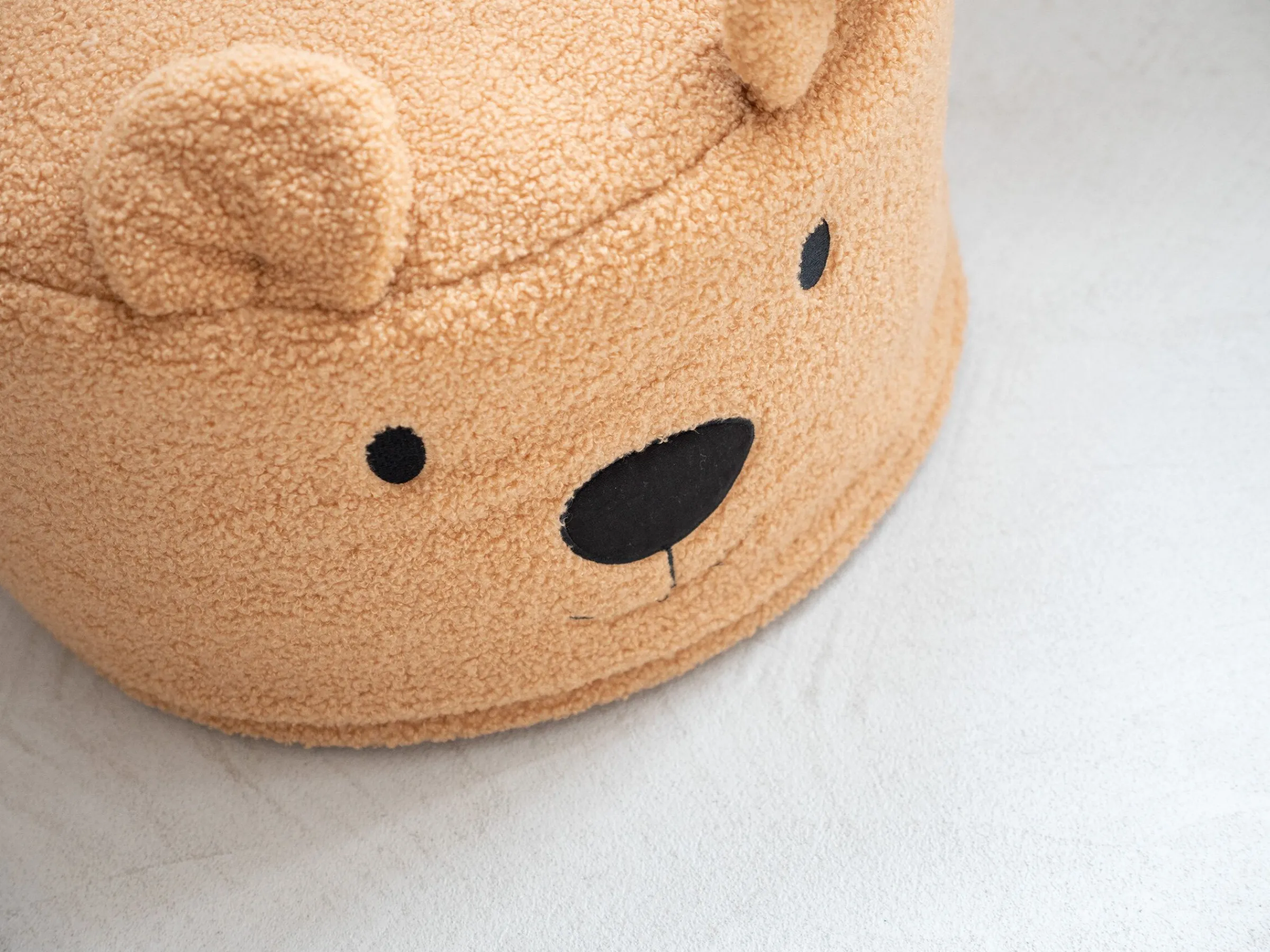 Childhome Chaises Enfants-Pouf Teddy marron