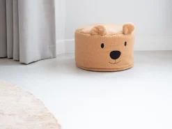 Childhome Chaises Enfants-Pouf Teddy marron