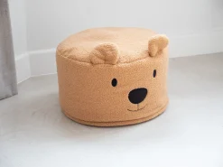 Childhome Chaises Enfants-Pouf Teddy marron