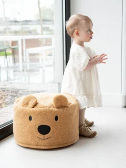 Childhome Chaises Enfants-Pouf Teddy marron