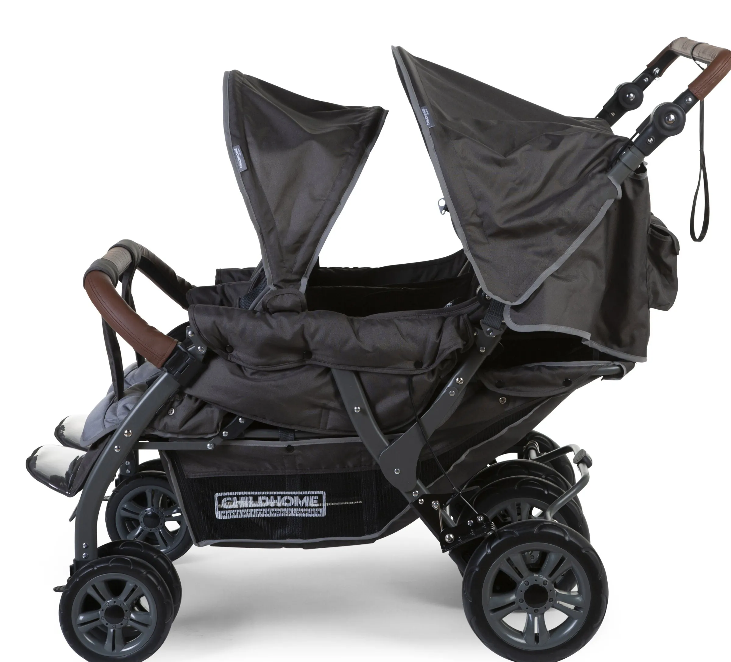 Childhome Poussettes Multi Places-Poussette Quadruple anthracite