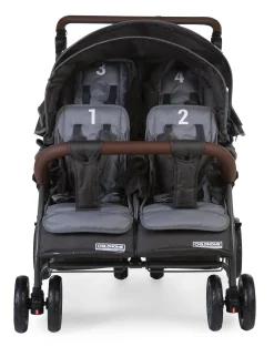 Childhome Poussettes Multi Places-Poussette Quadruple anthracite