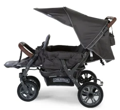 Childhome Poussettes Multi Places-Poussette Triplet anthracite