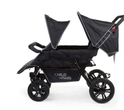 Childhome Poussettes Multi Places-Poussette Two By Two noir