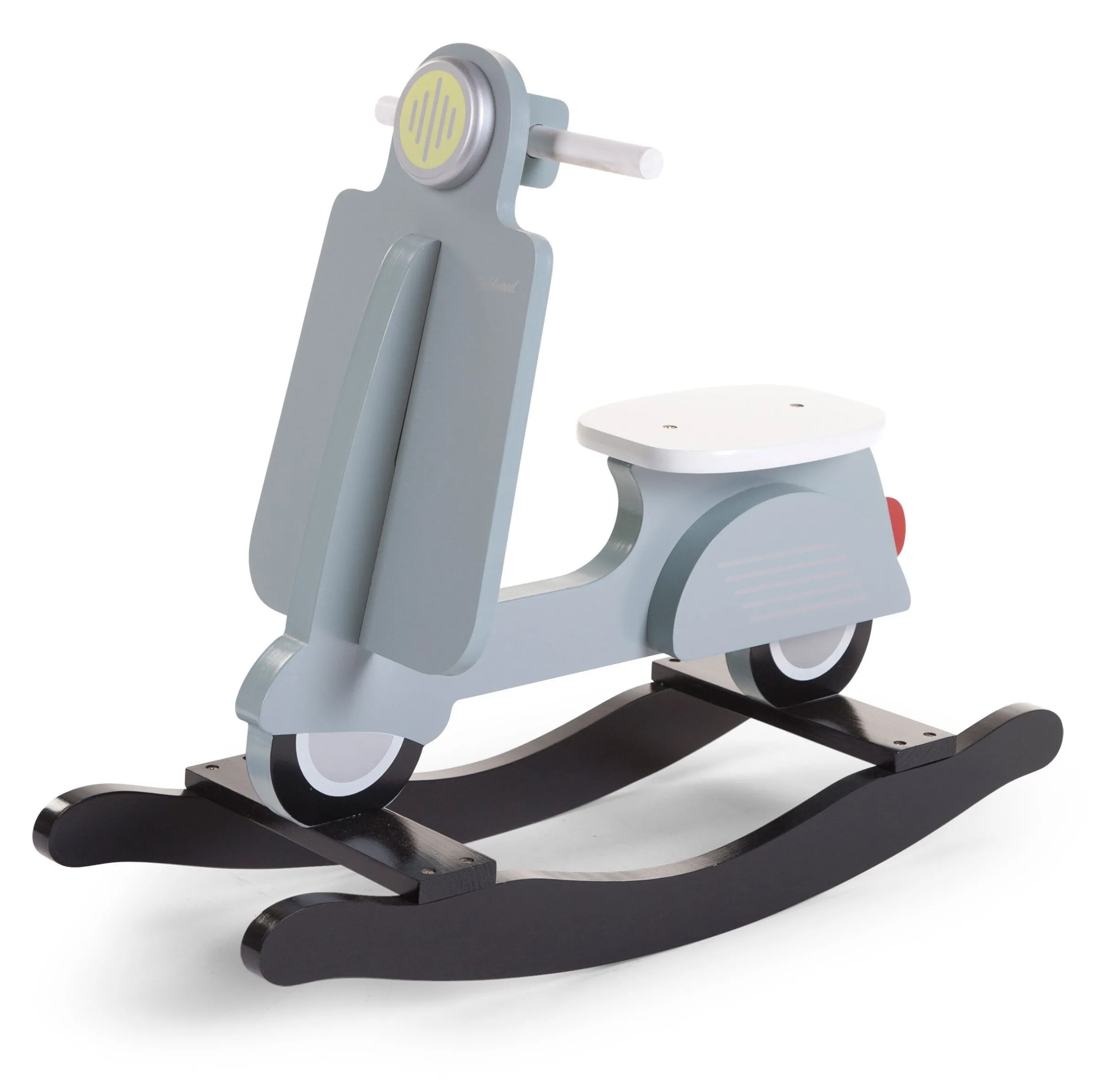 Childhome Jouets À Bascule-Scooter A Bascule - MDF - Bleu Menthe Noir