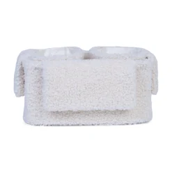 Childhome Paniers De Rangement-Set Van 3 Hangmandjes - 21x14x10 Cm + 14x10x10 Cm - Teddy Ecru