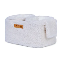 Childhome Paniers De Rangement-Set Van 3 Hangmandjes - 21x14x10 Cm + 14x10x10 Cm - Teddy Ecru