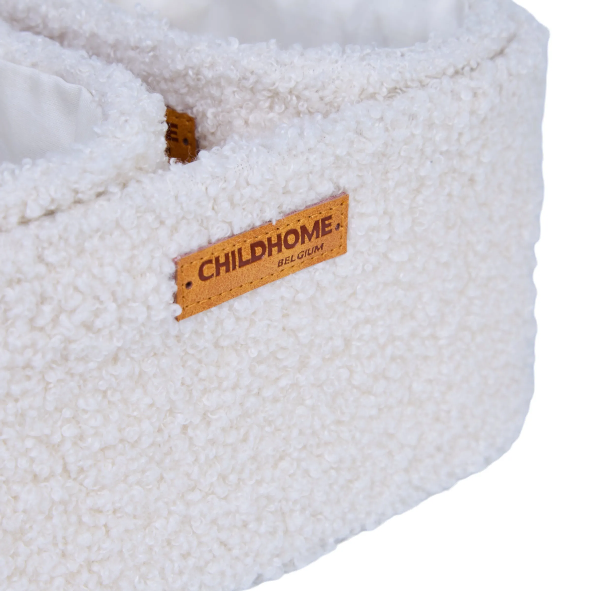Childhome Paniers De Rangement-Set Van 3 Hangmandjes - 21x14x10 Cm + 14x10x10 Cm - Teddy Ecru