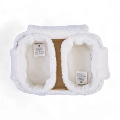 Childhome Paniers De Rangement-Set Van 3 Hangmandjes - 21x14x10 Cm + 14x10x10 Cm - Teddy Ecru
