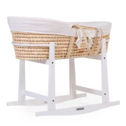 Childhome Supports-Support à bascule panier à moïse en bois blanc