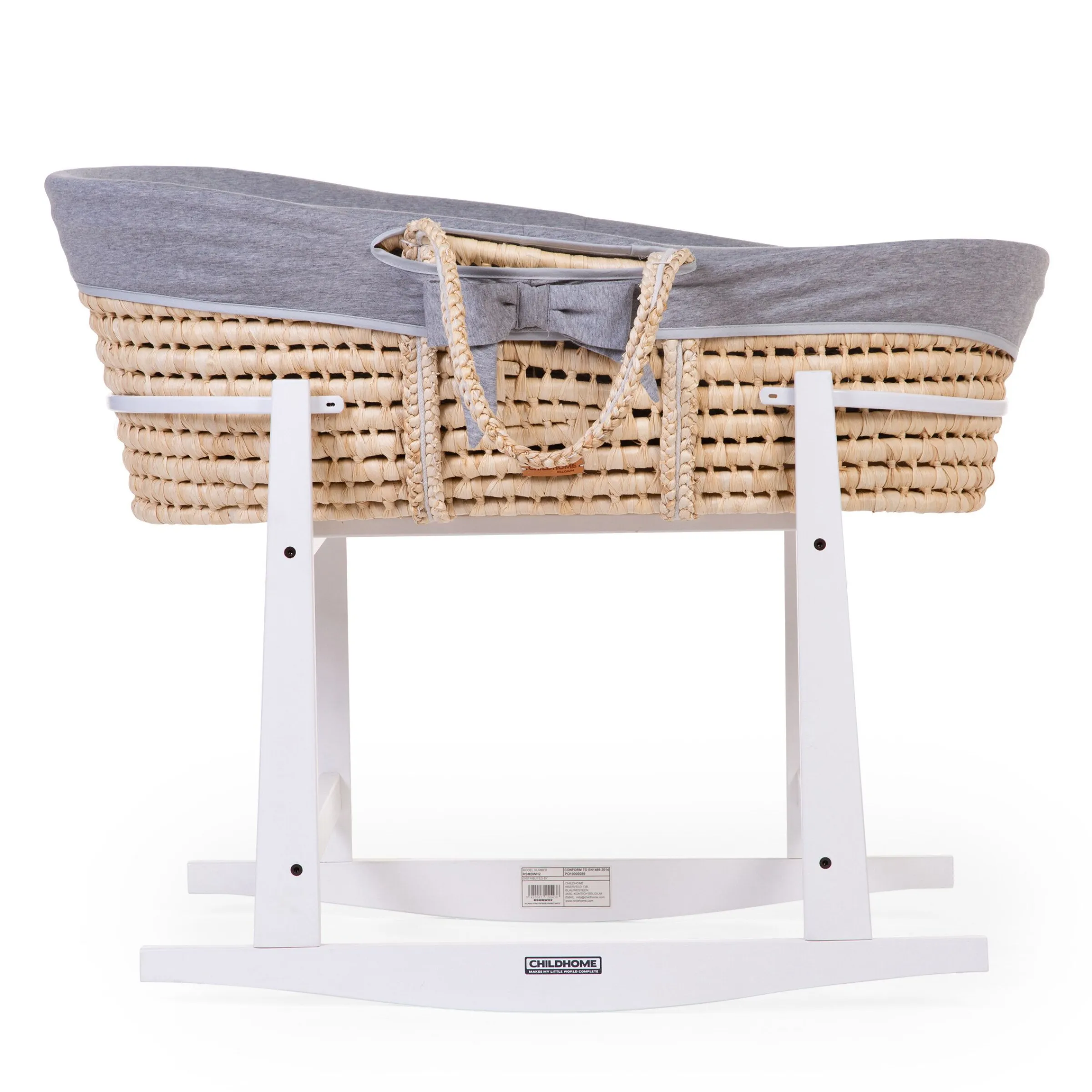 Childhome Supports-Support à bascule panier à moïse en bois blanc