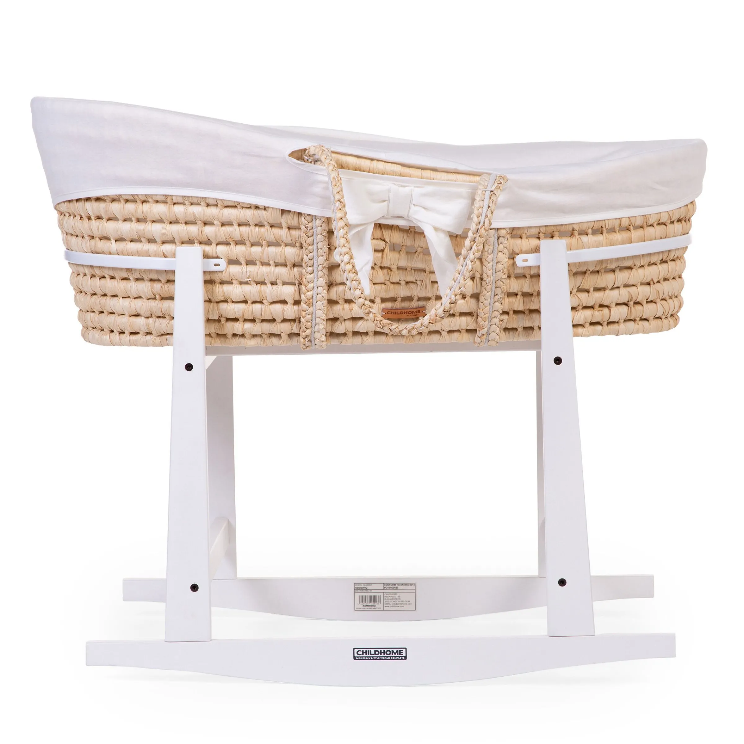 Childhome Supports-Support à bascule panier à moïse en bois blanc