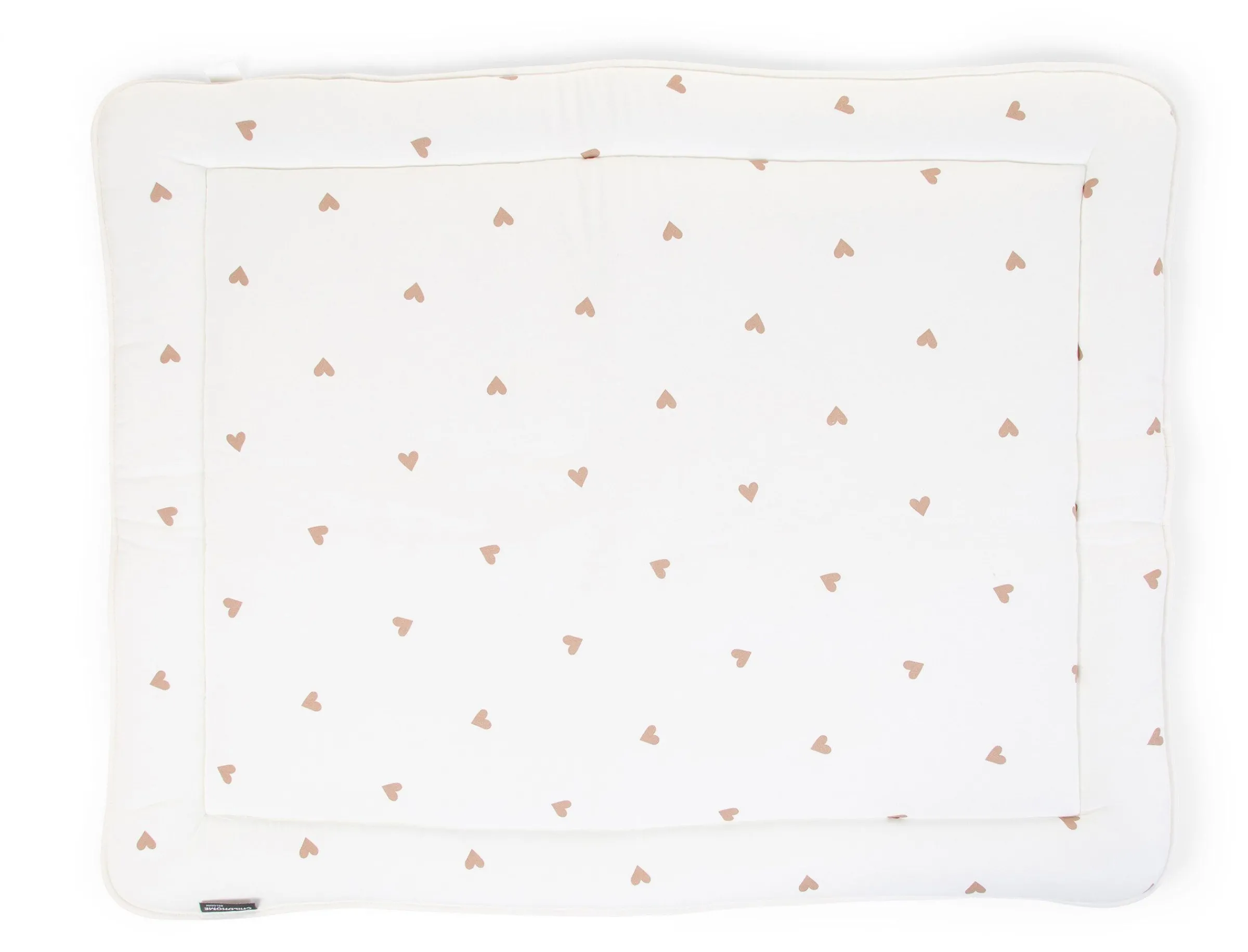 Childhome Tapis Parc-Tapis De Parc - 75x95 Cm - Jersey + Mousseline - Hearts