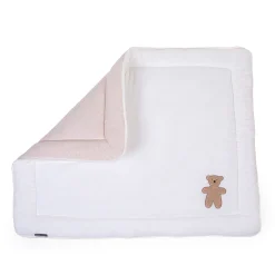 Childhome Tapis Parc-Tapis De Parc - 75x95 Cm - Jersey Melange Beige / Muslin Ted