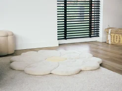 Childhome Tapis D'éveil-Tapis d’éveil 110cm Fleur blanc cassé