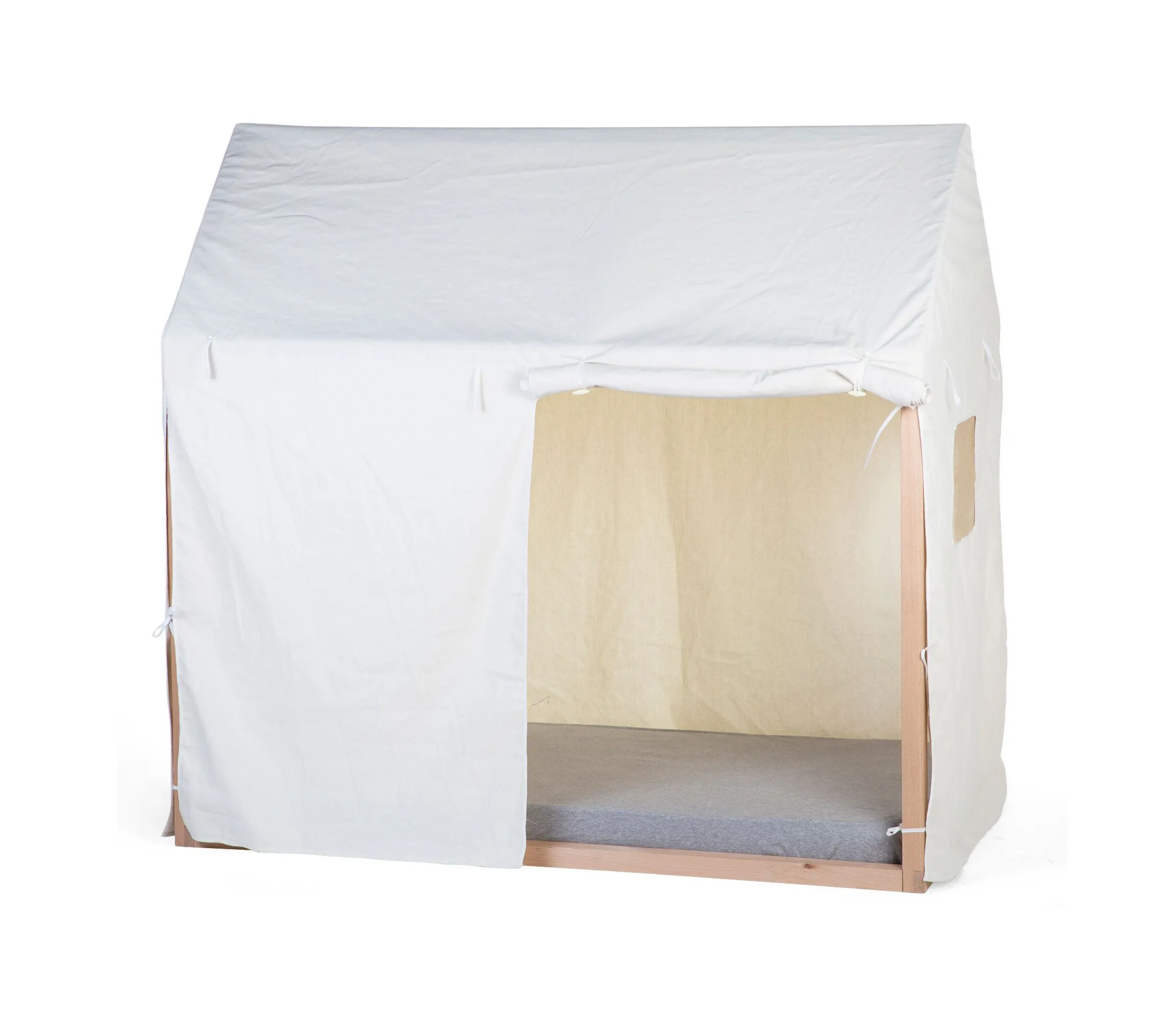 Childhome Accessoires|Tipi-Toile Pour Lit Cabane - 70x140 Cm - Blanc
