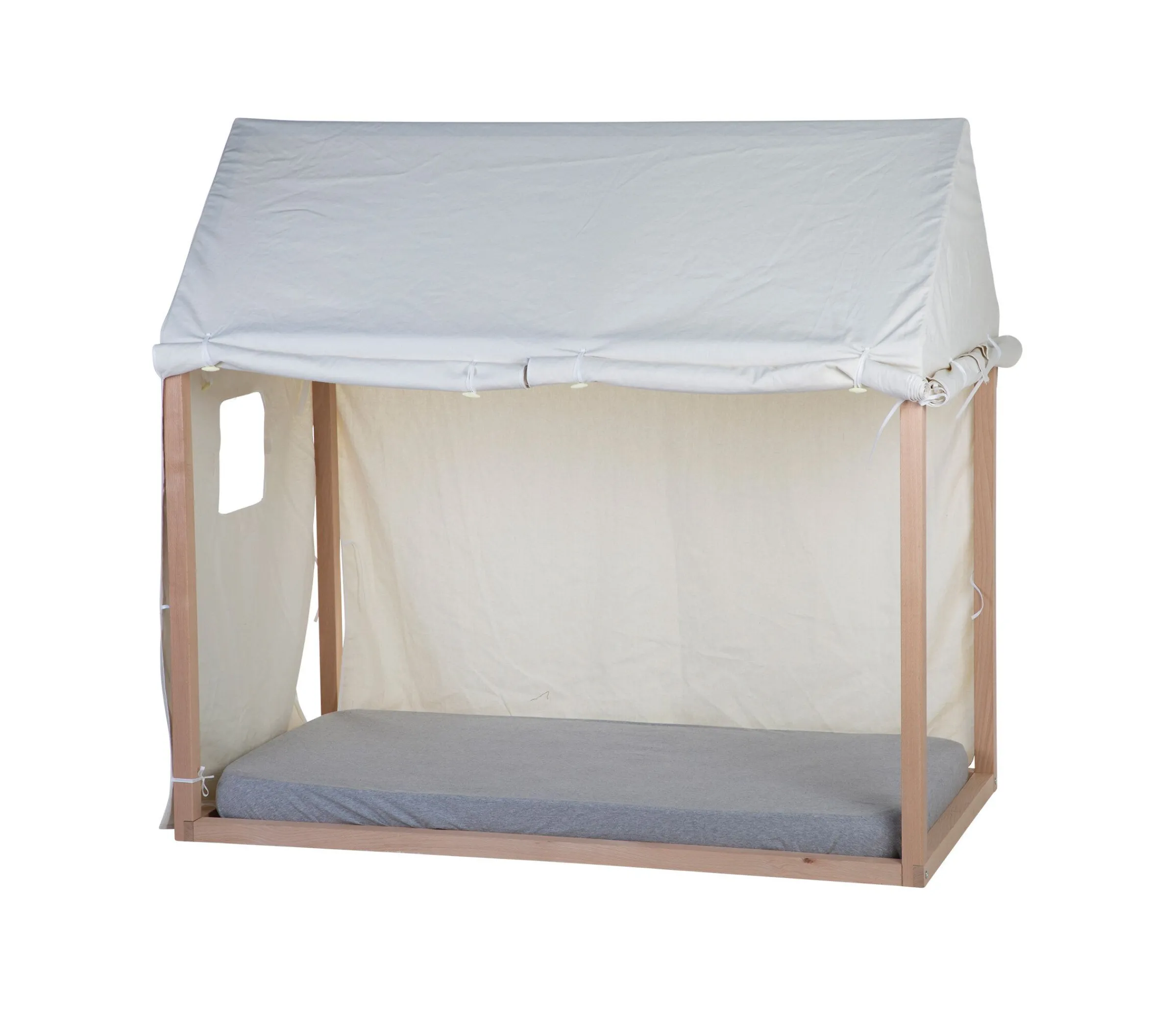 Childhome Accessoires|Tipi-Toile Pour Lit Cabane - 70x140 Cm - Blanc
