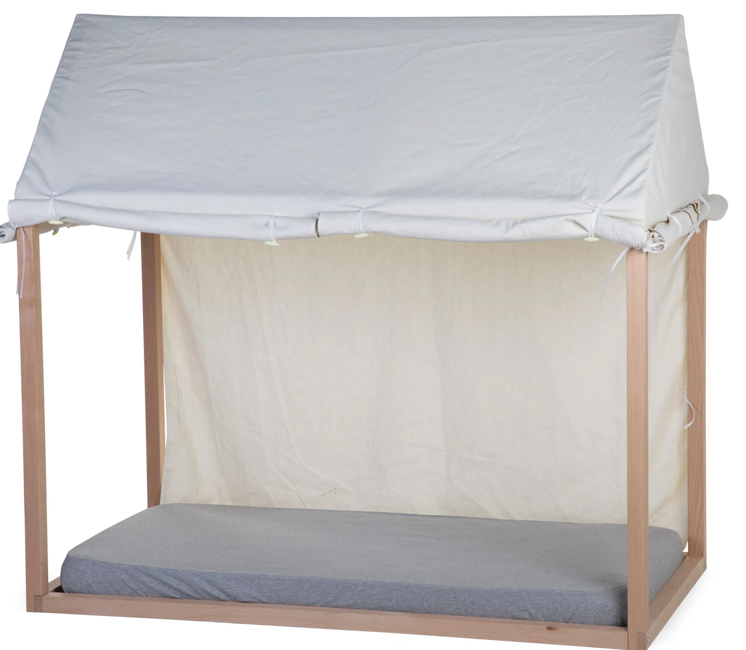 Childhome Accessoires|Tipi-Toile Pour Lit Cabane - 70x140 Cm - Blanc