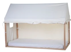 Childhome Accessoires|Tipi-Toile Pour Lit Cabane - 90x200 Cm - Blanc