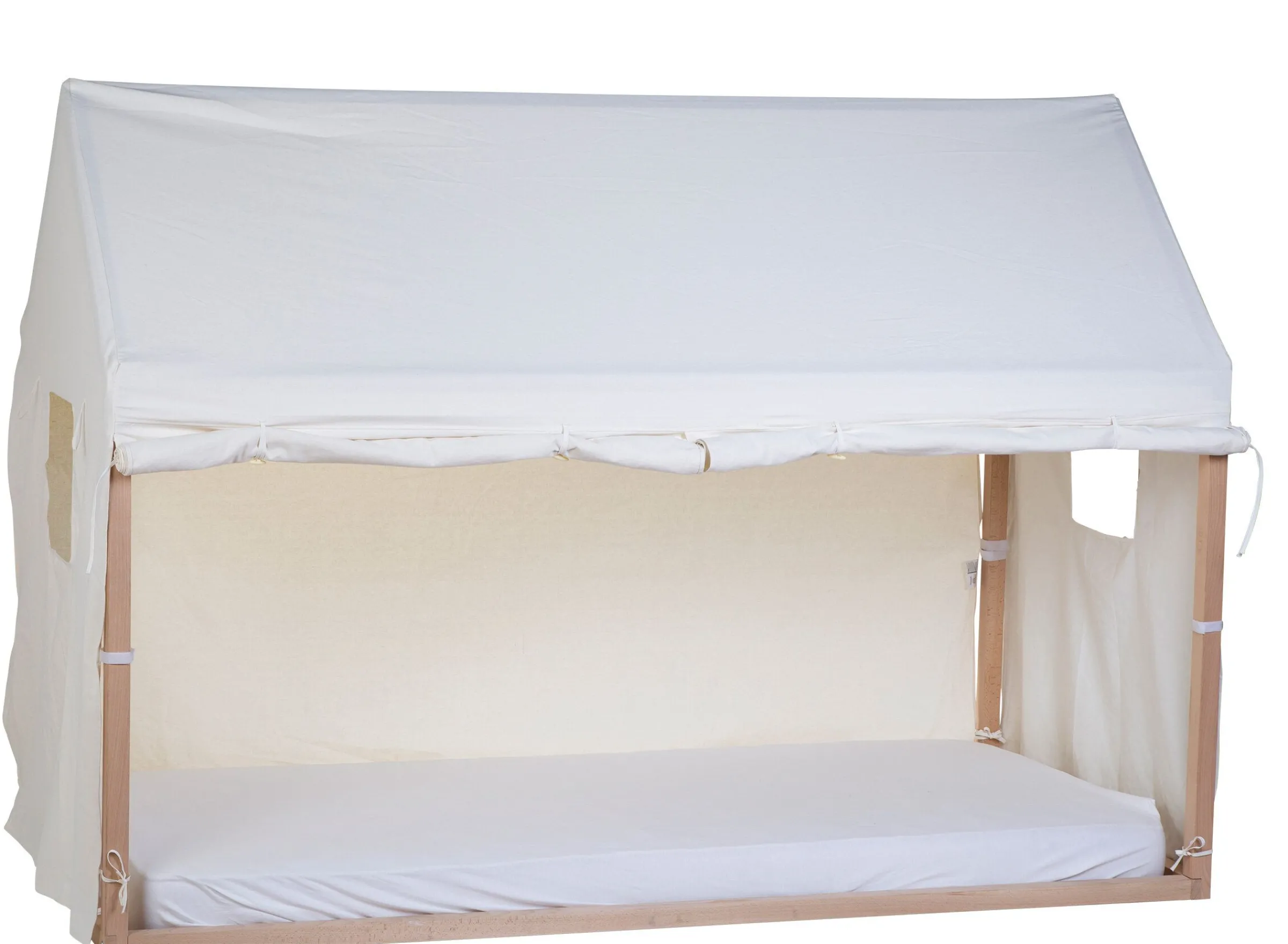 Childhome Accessoires|Tipi-Toile Pour Lit Cabane - 90x200 Cm - Blanc