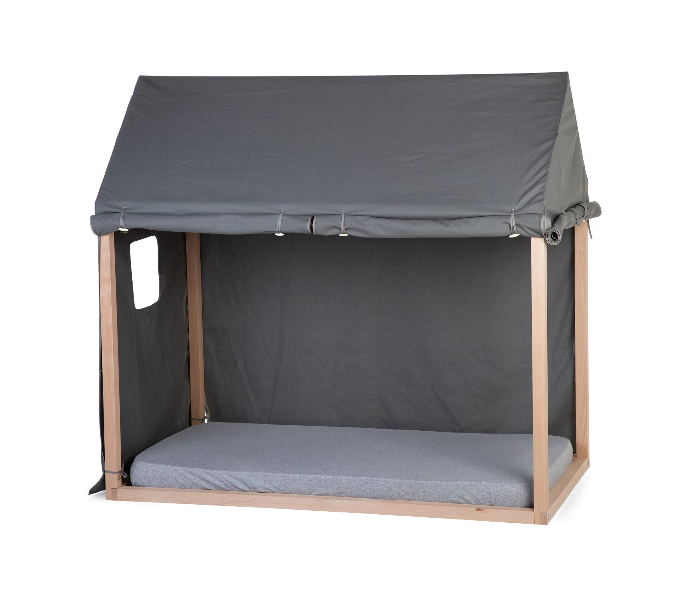 Childhome Accessoires|Tipi-Toile Pour Lit Cabane - 70x140 Cm - Anthracite