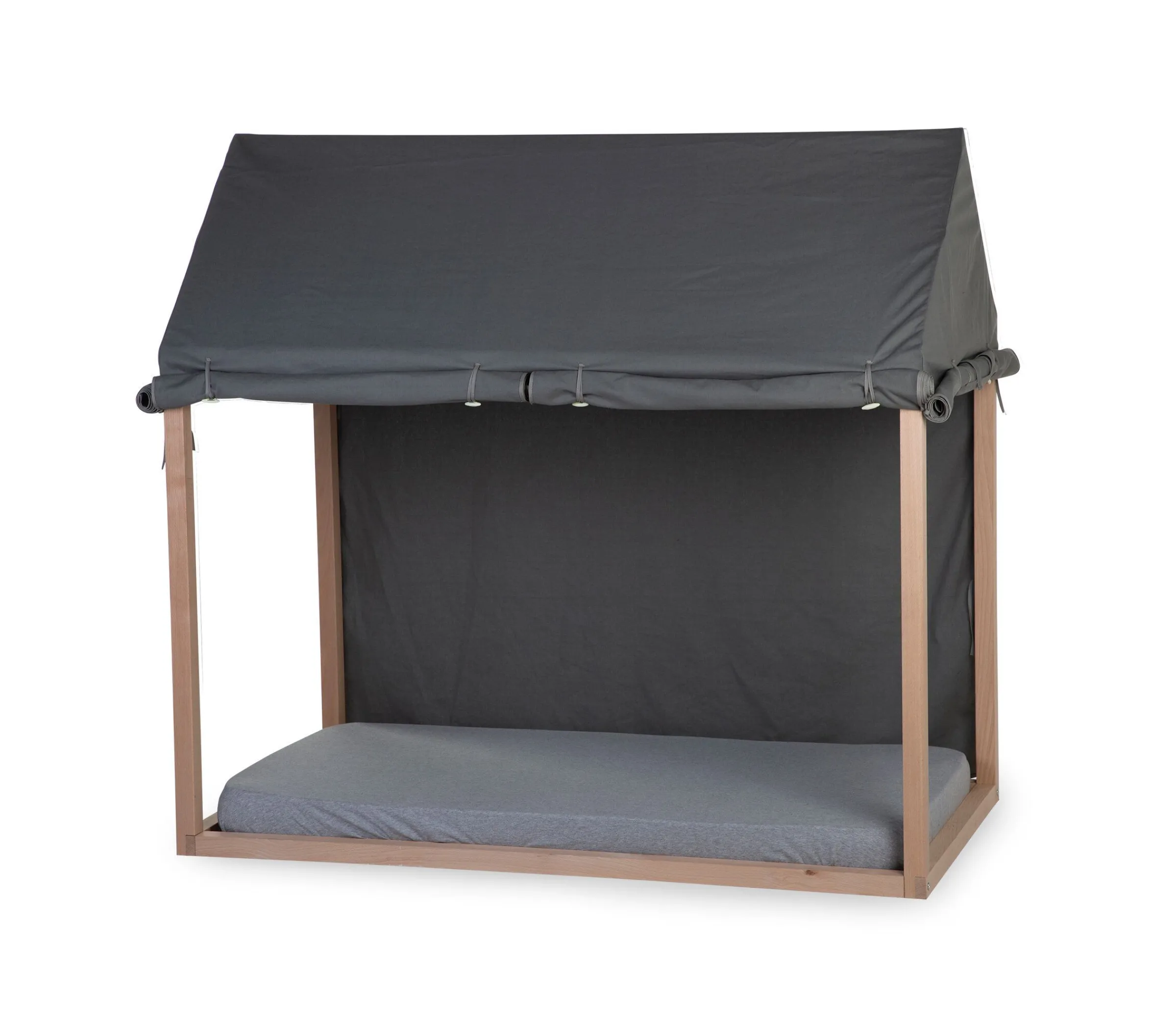 Childhome Accessoires|Tipi-Toile Pour Lit Cabane - 70x140 Cm - Anthracite