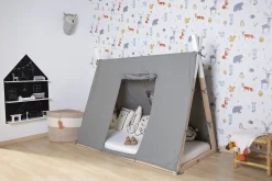 Childhome Accessoires|Tipi-Toile Pour Lit Tipi - 70x140 Cm - Gris