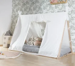 Childhome Accessoires|Tipi-Toile Pour Lit Tipi - 90x200 Cm - Blanc