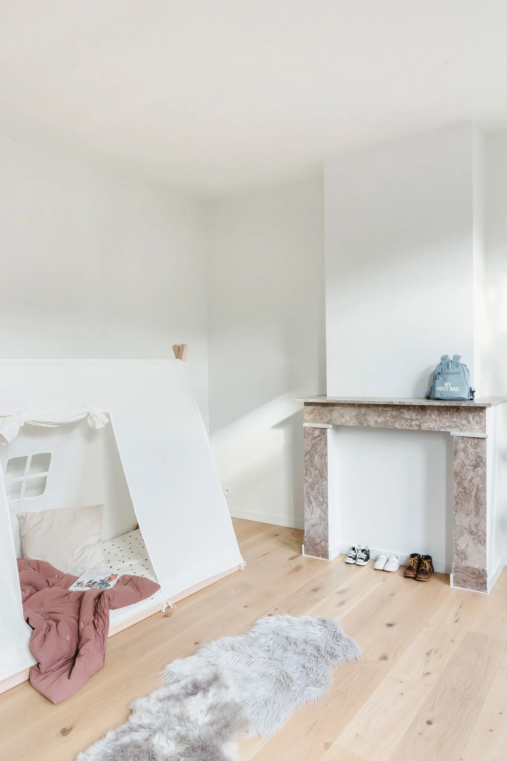 Childhome Accessoires|Tipi-Toile Pour Lit Tipi - 90x200 Cm - Blanc